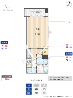 サンガーデン東光 401 【福岡県東比恵】 の間取り図