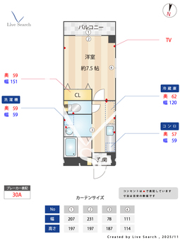 リブリー野田 202 【大阪府野田】 の間取り図