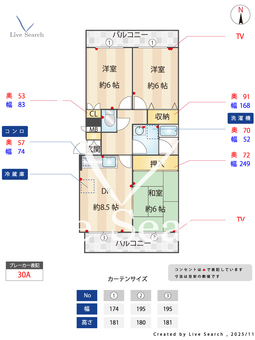 第一幸陽ビル 303 【福岡県JR筑肥線(姪浜～西唐津) 下山門駅】 の間取り図