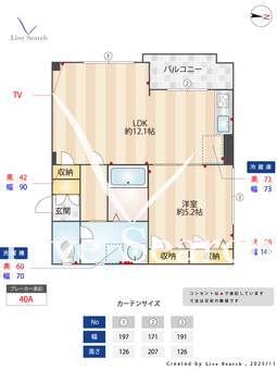 シャーメゾン宝塚 201 【兵庫県逆瀬川駅】 の間取り図