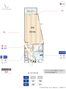 Beverly Homes 下赤塚 519 【東京都下赤塚駅】 の間取り図