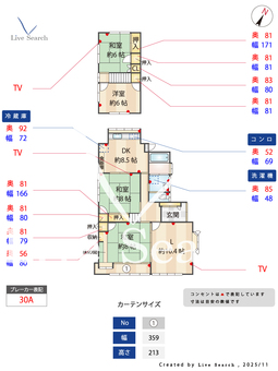 片縄北1丁目土井貸家  【福岡県博多南駅】 の間取り図