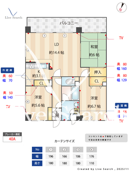 ロマネスク平和第2 403 【福岡県西鉄平尾駅】 の間取り図