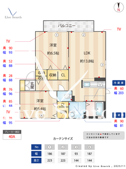 メゾン園和北 C201 【兵庫県園田駅】 の間取り図