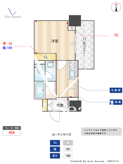 セルン新町 418 【大阪府地下鉄千日前線　西長堀駅】 の間取り図