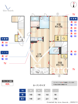 フェリシード桜 201 【茨城県水戸】 の間取り図