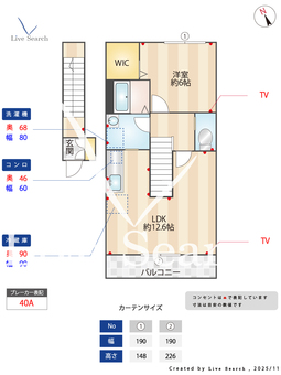 見和コーポ 202 【茨城県水戸】 の間取り図