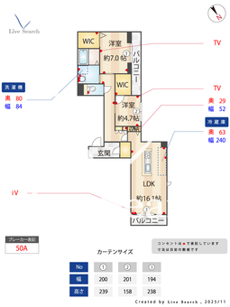 シャーメゾン六本松南 301 【福岡県桜坂駅】 の間取り図