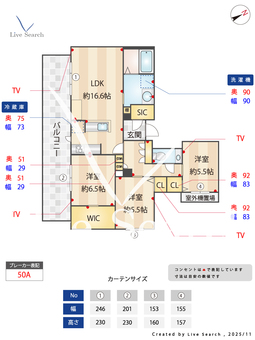シャーメゾン六本松南 401 【福岡県桜坂駅】 の間取り図