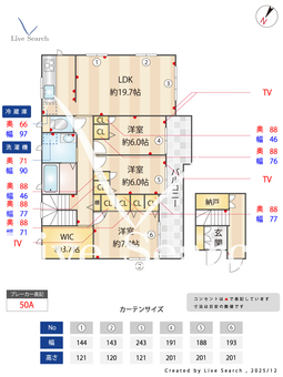 ドミールC 201 【東京都成城学園前】 の間取り図