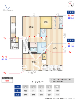 246　グラン　チェリー 202 【滋賀県東海道本線 草津駅 徒歩17分】 の間取り図