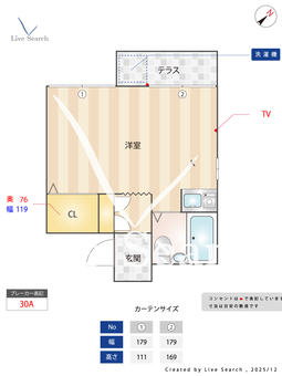 サヅカハイツ 205 【埼玉県高坂駅】 の間取り図