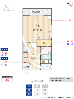 フルリール 201 【東京都北赤羽駅】 の間取り図
