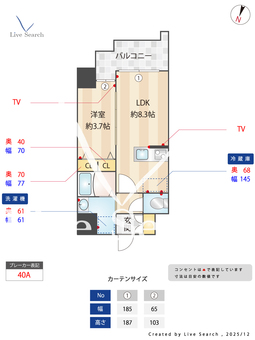S-RESIDENCE堺blaze 1508 【大阪府大小路駅】 の間取り図