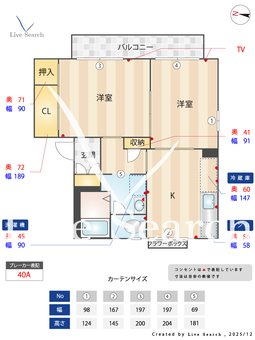 チェリーハイツ 202 【兵庫県宝塚駅】 の間取り図