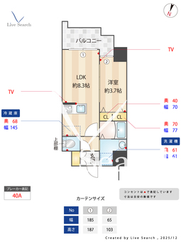 S-RESIDENCE堺blaze 1401 【大阪府大小路駅】 の間取り図