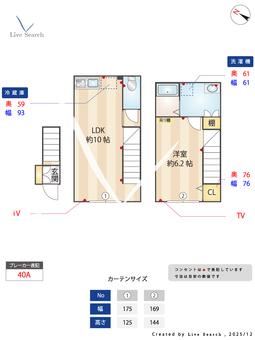 プライムガーデン桜新町 201 【東京都桜新町】 の間取り図