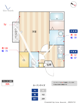 soraせんげん台 201 【埼玉県せんげん台駅】 の間取り図