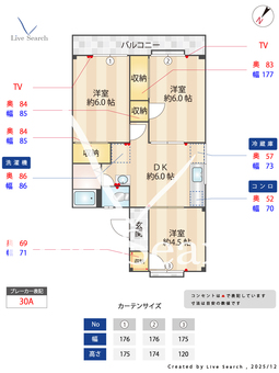 島田ファミリーコーポ 6 【栃木県佐野駅】 の間取り図