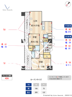 KDXレジデンスレジデンス大濠HVT 2106 【福岡県大濠公園駅】 の間取り図