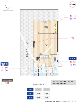 エルモス西新 504 【福岡県地下鉄西新駅徒歩７分】 の間取り図