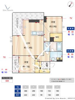 モアナヒルズⅡ 301 【埼玉県東大宮】 の間取り図