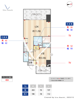 S-RESIDENCE江坂Eminence 301 【大阪府江坂駅】 の間取り図