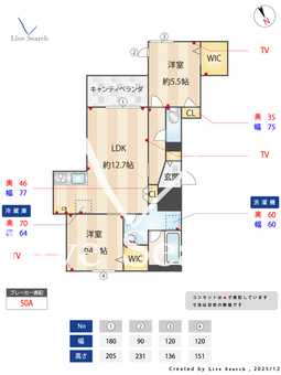 アトラスⅡ 202 【埼玉県浦和】 の間取り図