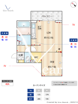 メルヴェーユ 201 【埼玉県新越谷】 の間取り図