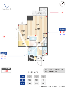 ヴィラージュ高宮 204 【福岡県高宮】 の間取り図