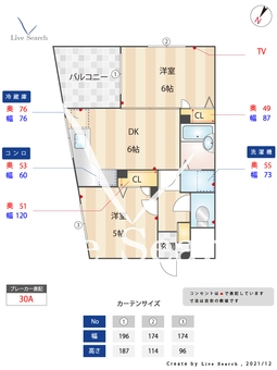 ヴァリエ大橋 401 【福岡県大橋駅】 の間取り図