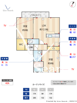 プルメリア 203 【埼玉県東武鉄道野田線　大和田駅　徒歩17分】 の間取り図