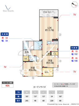 ヴィラジュピター大倉山 203 【神奈川県大倉山駅】 の間取り図