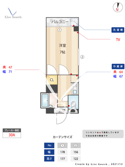 ルブラン昭代 301 【福岡県藤崎駅】 の間取り図