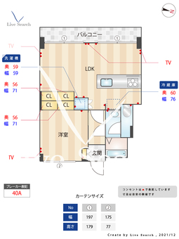 篠隈ビル 509 【福岡県高宮駅】 の間取り図
