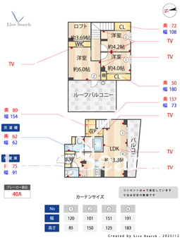 ルネサンスコート目黒南 302 【東京都都立大学】 の間取り図
