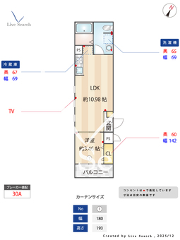 リシェス春日 301 【福岡県春日駅】 の間取り図