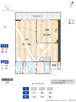 北沢ハイム 403 【東京都池ノ上駅】 の間取り図