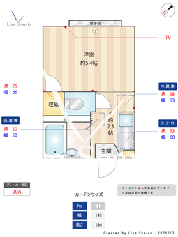 旭エステート 203 【埼玉県獨協大学前駅】 の間取り図