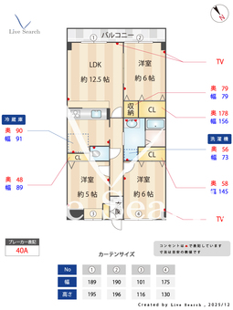グランシャリオ 402 【神奈川県鷺沼駅】 の間取り図