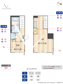 オプション坂下 401 【東京都志村三丁目】 の間取り図