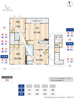 シャーメゾン幸輝 0201 【和歌山県ＪＲ阪和線 紀伊駅】 の間取り図