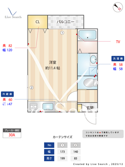 コーラルヒルズ 102 【福岡県西鉄大牟田線　高宮駅】 の間取り図
