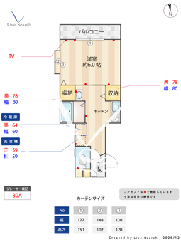 サンハイツ林 201 【東京都四谷三丁目駅】 の間取り図