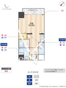 フジボストン 402 【大阪府肥後橋】 の間取り図