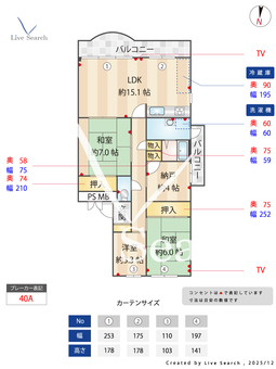 メゾン千里丘B棟 203 【大阪府宇野辺駅】 の間取り図