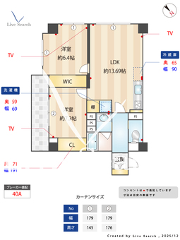 中丸町住宅 802 【東京都要町駅】 の間取り図