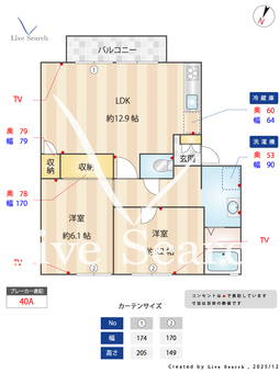 フレグランス　アンナイ A202 【大阪府阪和線 和泉府中駅】 の間取り図