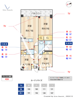 レジデンス世田谷等々力 404 【東京都等々力】 の間取り図