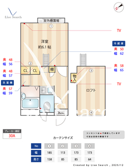 レオパレスベルフルール 201 【神奈川県上溝駅】 の間取り図